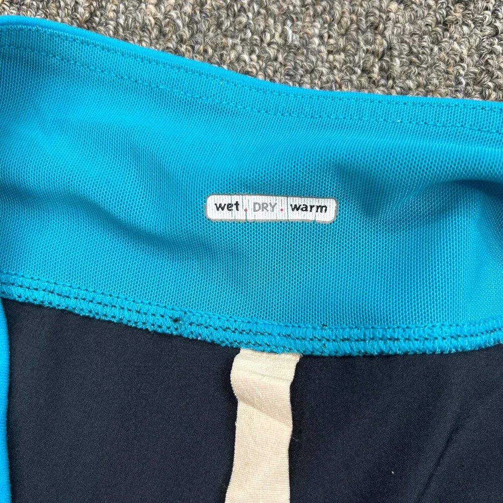Lululemon Athletic Shorts Womens 8 Black Blue Medium Running 31‎ x 5 Bottoms